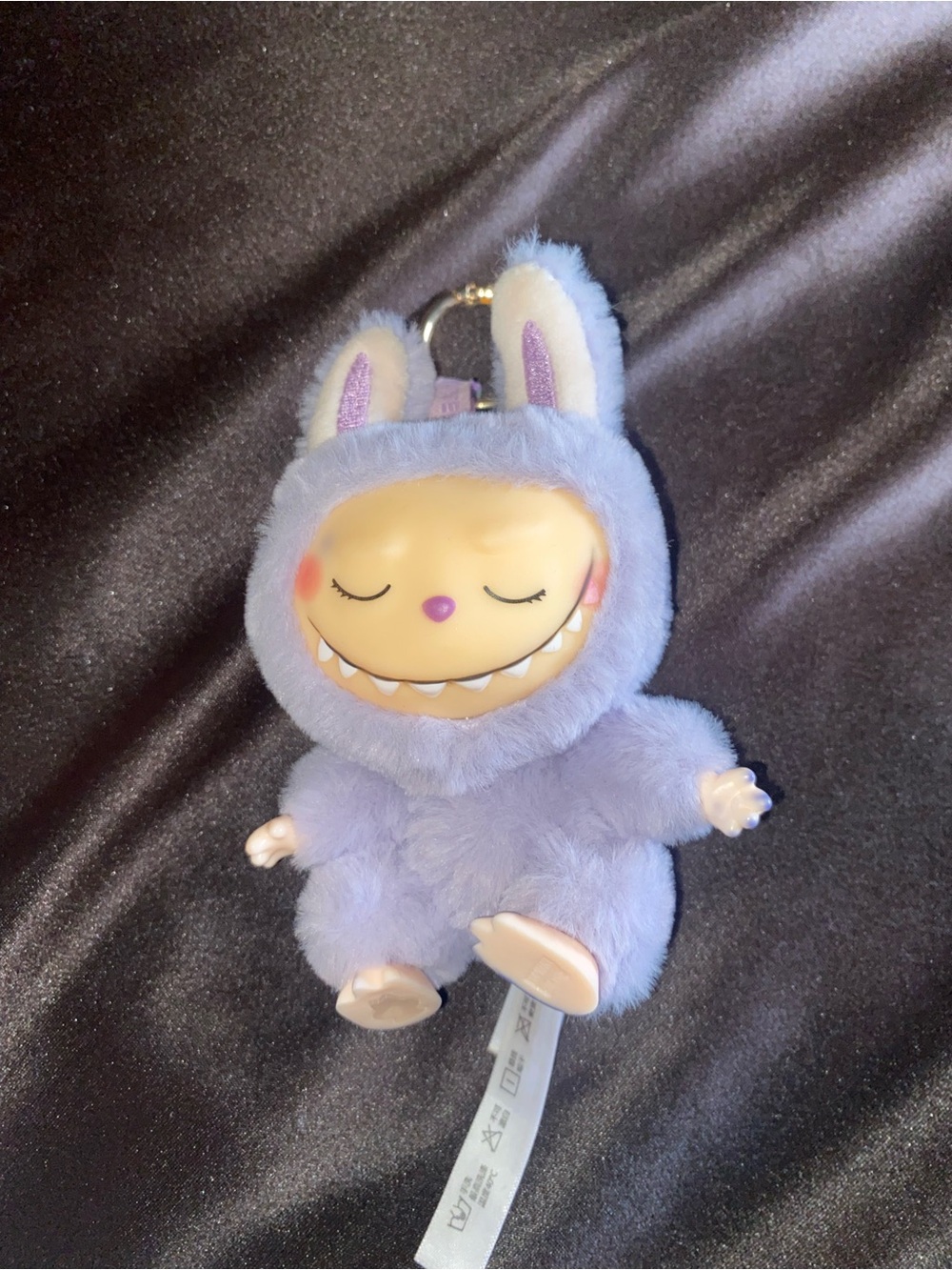 Lavender Bunny Plush Keychain